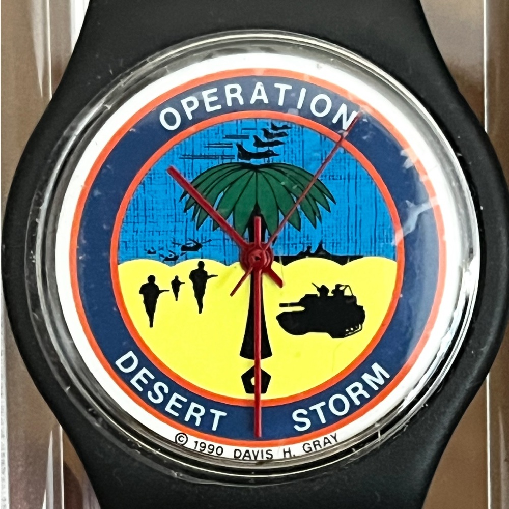 Operation Desert Storm Collectible Watch - Black Strap